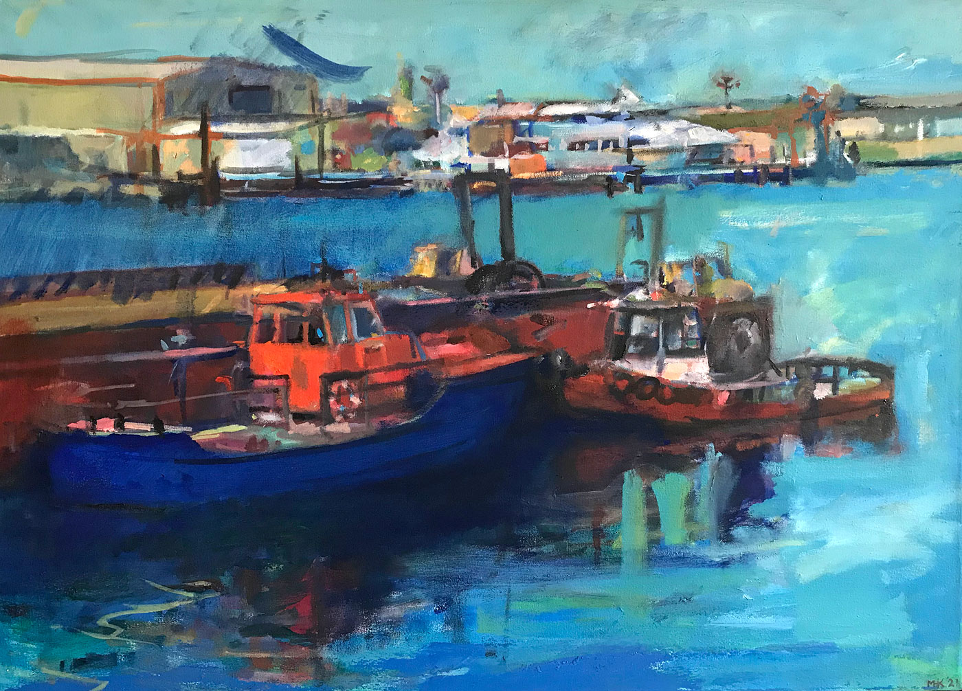 Fremantle Tugboats, "Old Friends", by Michael Knight, Australia