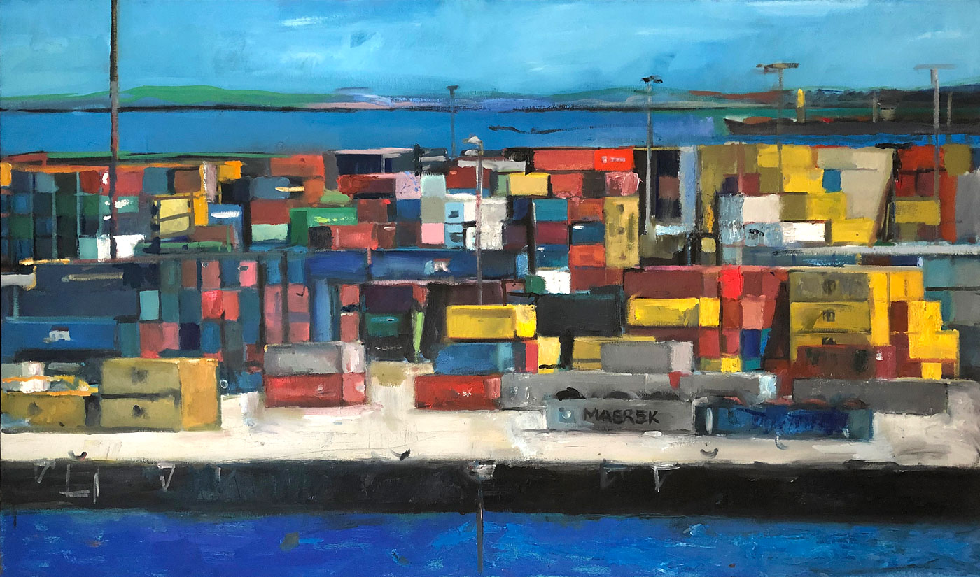 Sea Containers in Fremantle Port, Michael Knight, Australia