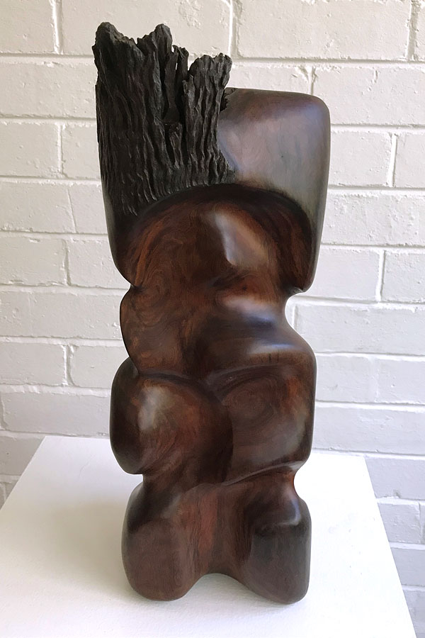Carved wood sculpture by Michael Knight